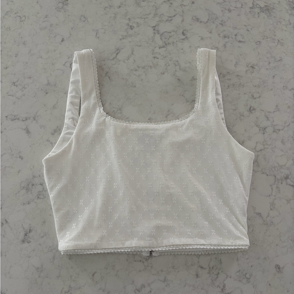 Princess Polly White Crop Top